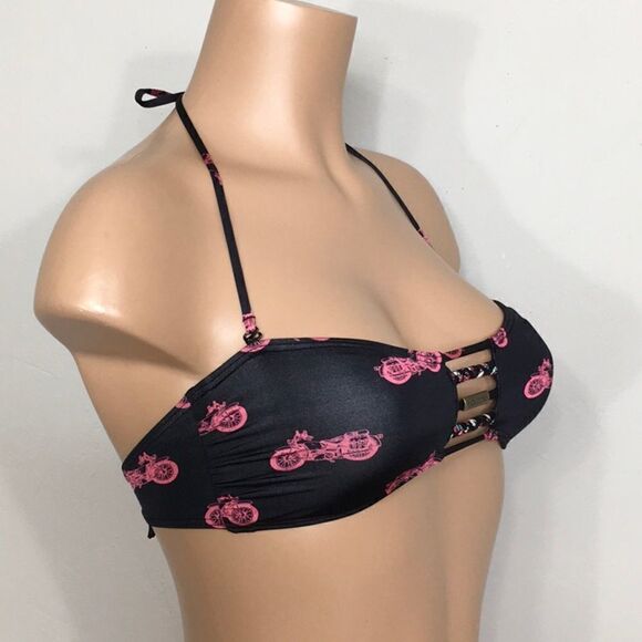 New. Volcom motorcycle bandeau bikini top. - Picture 3 of 8